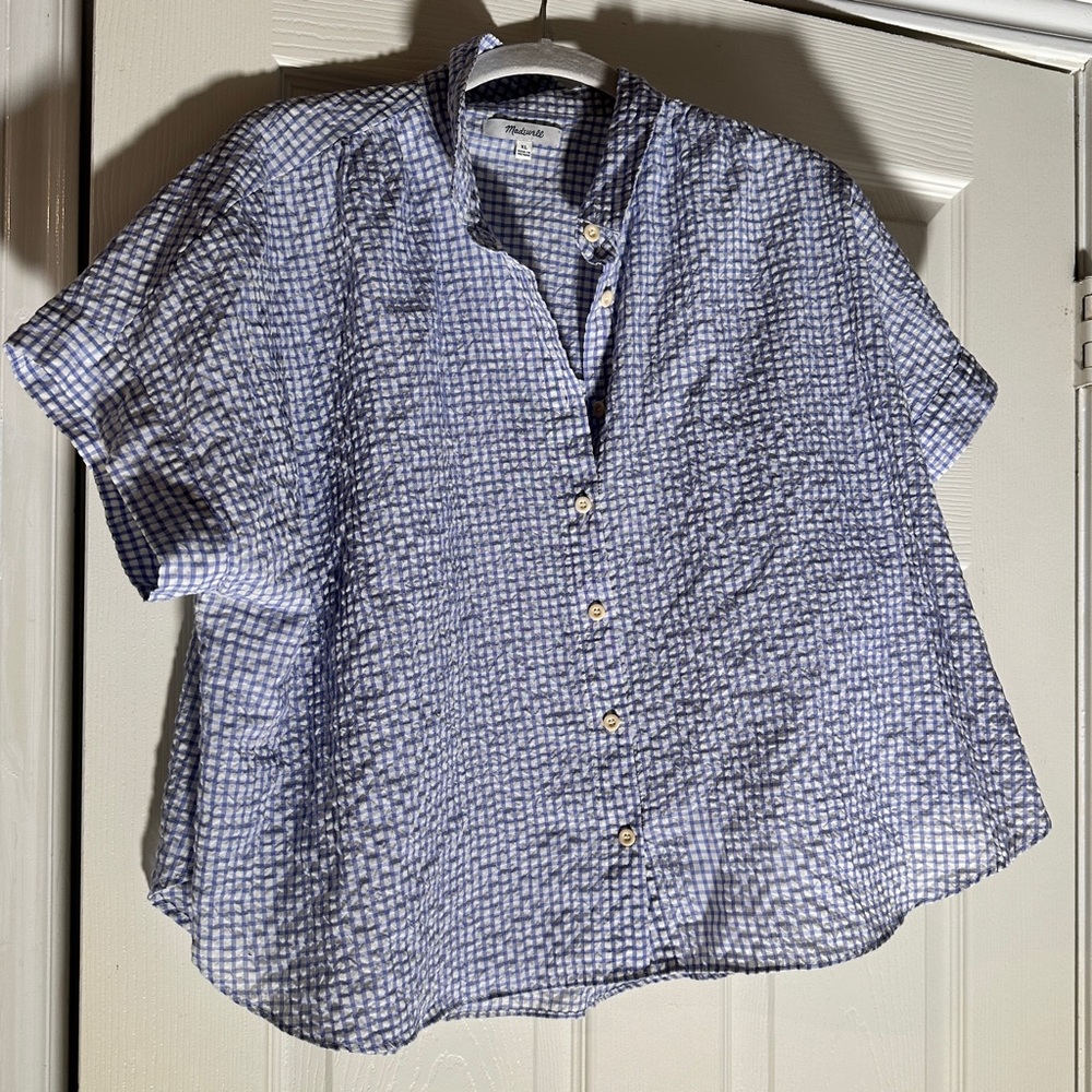 Madewell Searsucker Shirt size XL